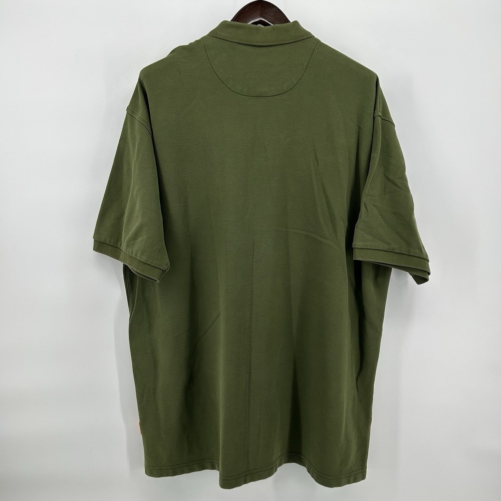 Orvis Signature Polo Shirt Mens 2XLT Olive Green Pique Logo Cabincore Heritage - Picture 9 of 11